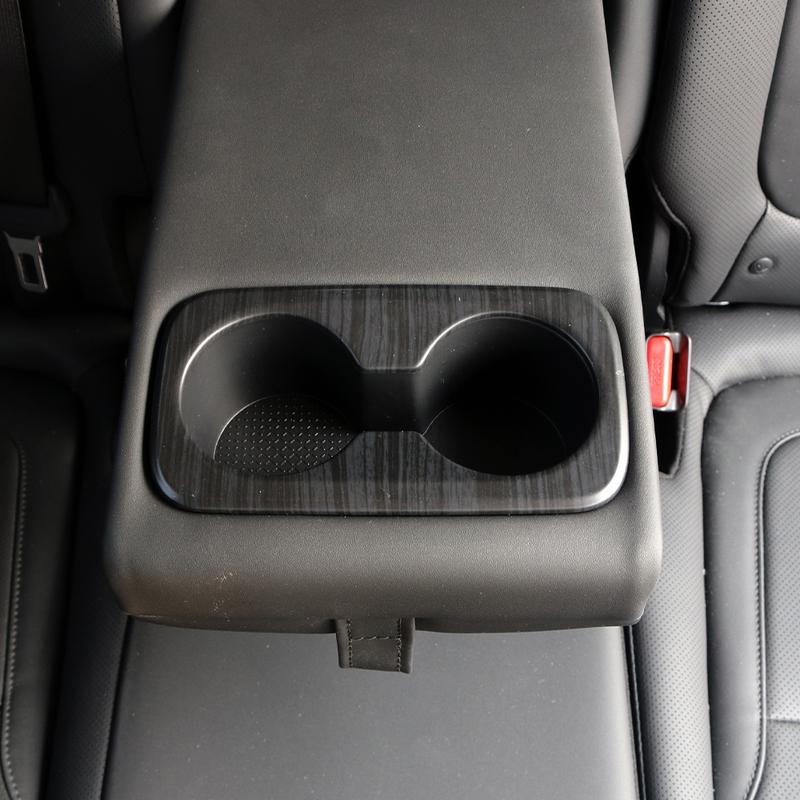 Decoration Water Cup Frame For Tuning Hyundai Tucson NX4 -2025 Carbon Fiber Rear Passenger Seat Water Cup Holder Frame Cover