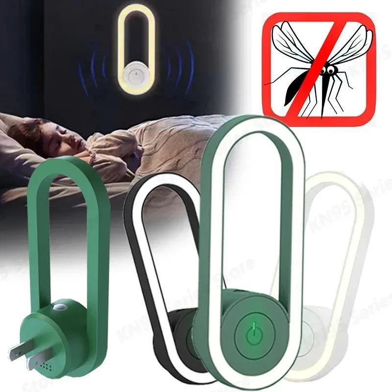 

Ultrasonic Electronic Mosquito Electronic Mosquito Portable Household Indoor LED Anti Mosquito Repellent EU/US Plug Night Light green US 1pc
