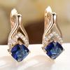 A Pair Of Retro And Elegant Women'S Fish Tail Inlaid Earrings, Fashionable Earrings