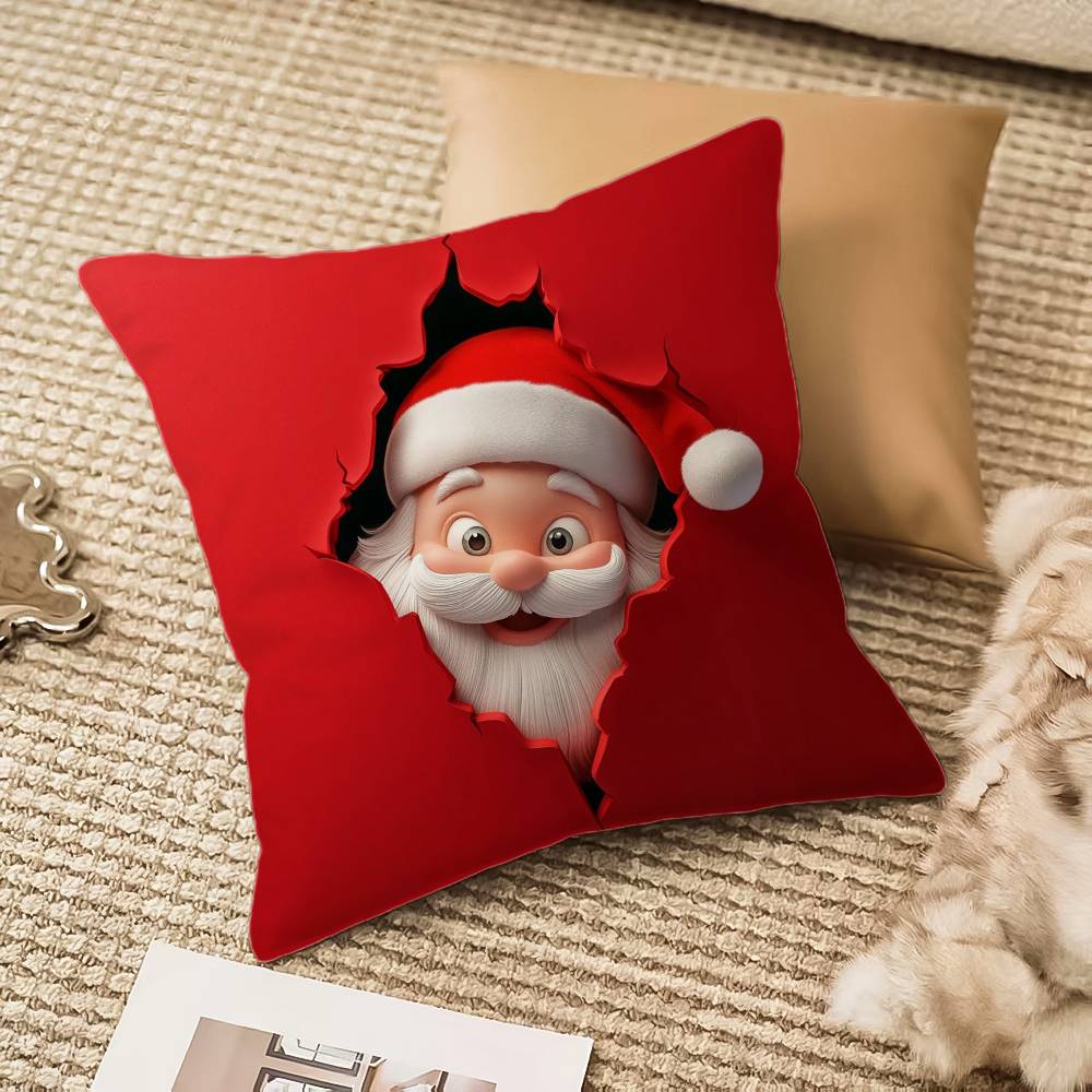 Weihnachtsmann Kissenbezug Hausstaubmilbenabweisend Unsichtbarer Reißverschluss Sofa Bett