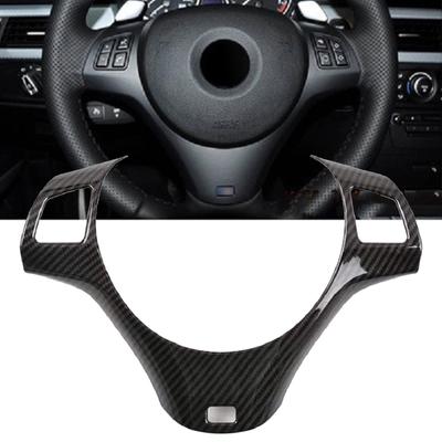 Car Interior Steering Wheel Decoration Cover Trim For-BMW 3 Series E90 E92 E93 2005-2012 LHD Automobiles Accessories Parts