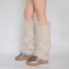Faux Fur Fuzzy Leg Warmer for Women Girls Soft Plush