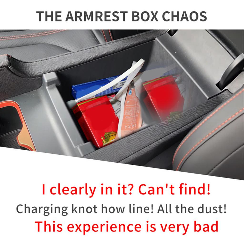 Car Armrest Organizers Storage Box For BYD Shark 2024 Feature Wear Resistant & Nonslip Design Optimally Storage Tidying