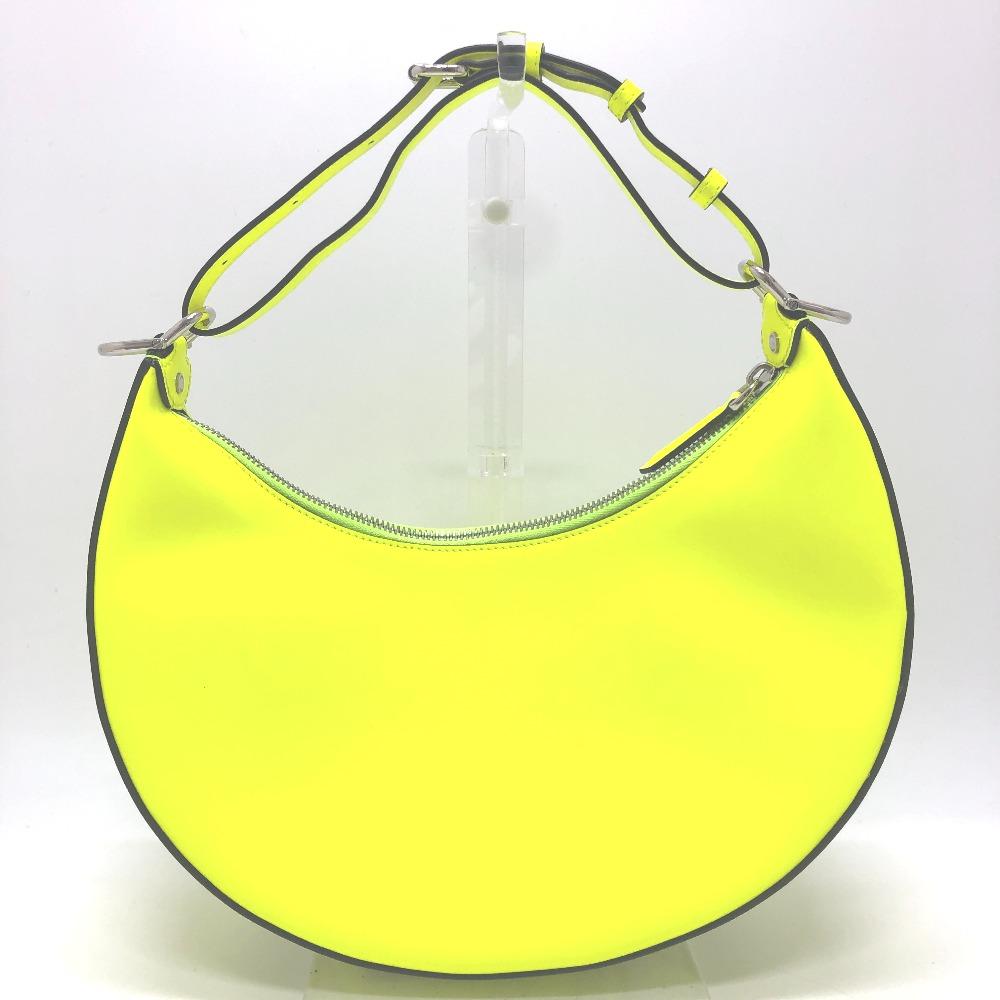 Fendi 8BR798 Graffiti Hobo Bag Shoulder Bag Leather yellow/SilverHardware Unused