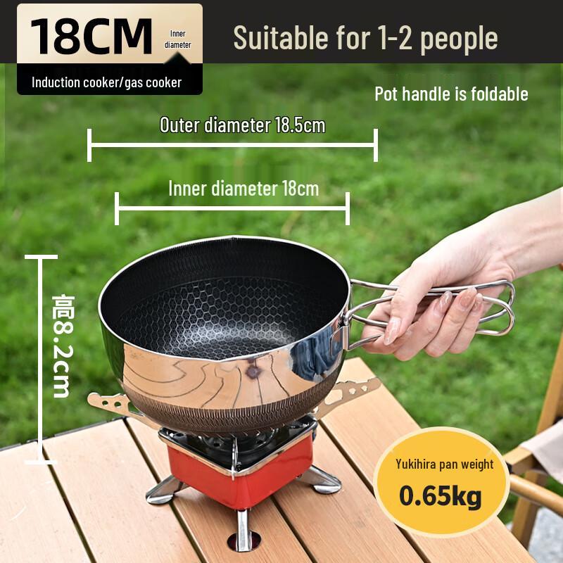 Outdoor Stainless Steel Folding Cookware Set