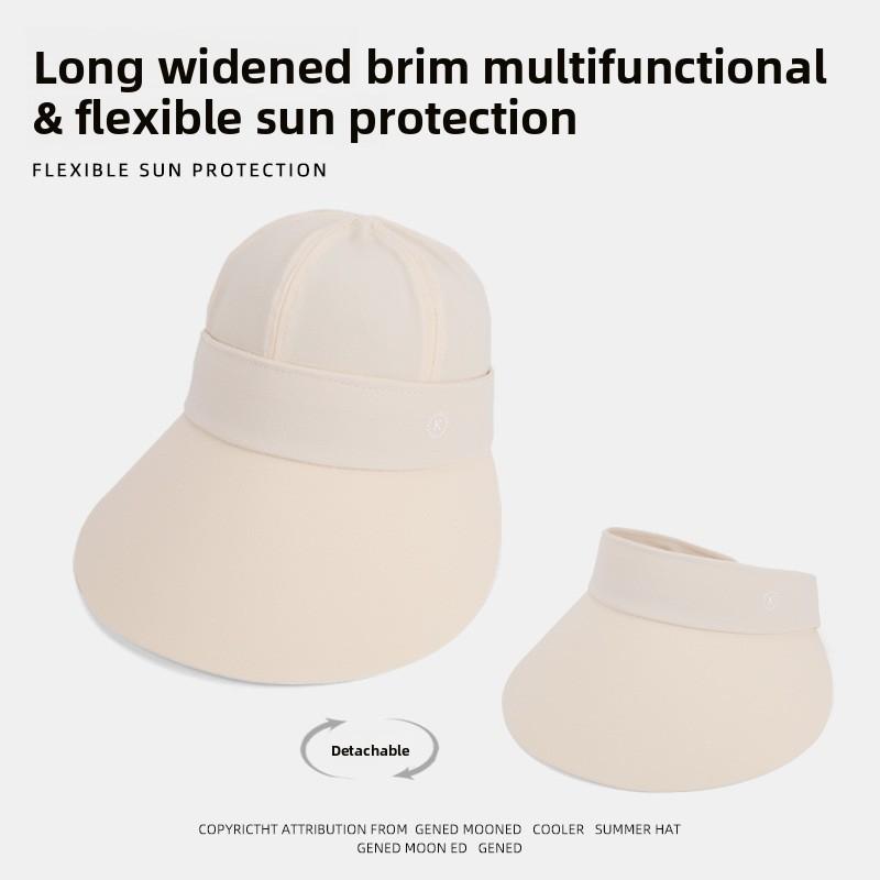 Sun Face Shield Hat With Removable Brim For Outdoor Sun Protection And Breathability