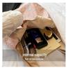 Korean Style Minimalist Large Capacity Printed Shoulder Tote Bag for Women