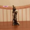 S-1Pc Retro Beautiful Wizard Characters Figurines Brass Magic Small Statue Desktop Decoration Crafts Home Ornament