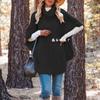 Autumn and winter new temu hot sale turtleneck twist shawl loose crew neck sweater