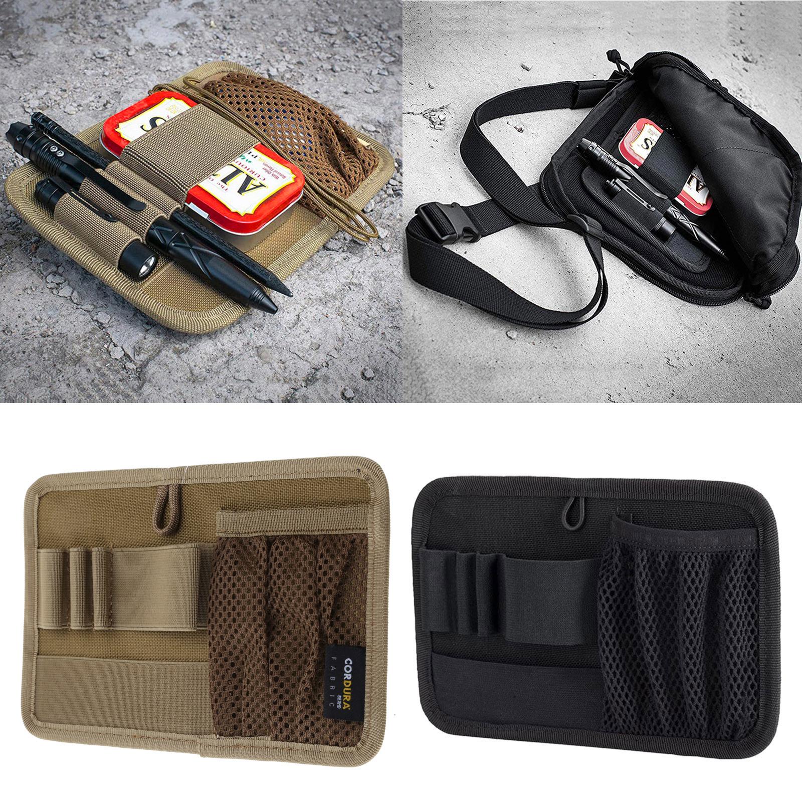 

Багатофункціональний тактично-модульний органайзер Сумка-вкладиш EDC Mesh Pocket for Key Holder Pouch Wallet Belt Utility Admin Faste чорний