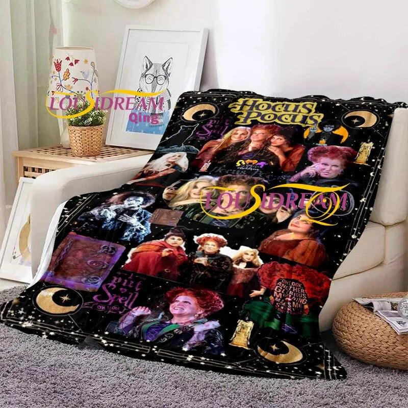 

Хэллоуин Фокус-Покус Одеяло Диван Чехол Дорожное Фланелевое Одеяло Для Подарка Все Сезоны