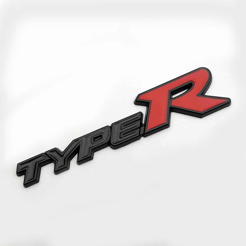 3D Metal Type S Logo Type R Emblem Letters Car Trunk Badge For Honda Accord Civic FK2 FN2 EP3 Type S R Sticker Accessories
