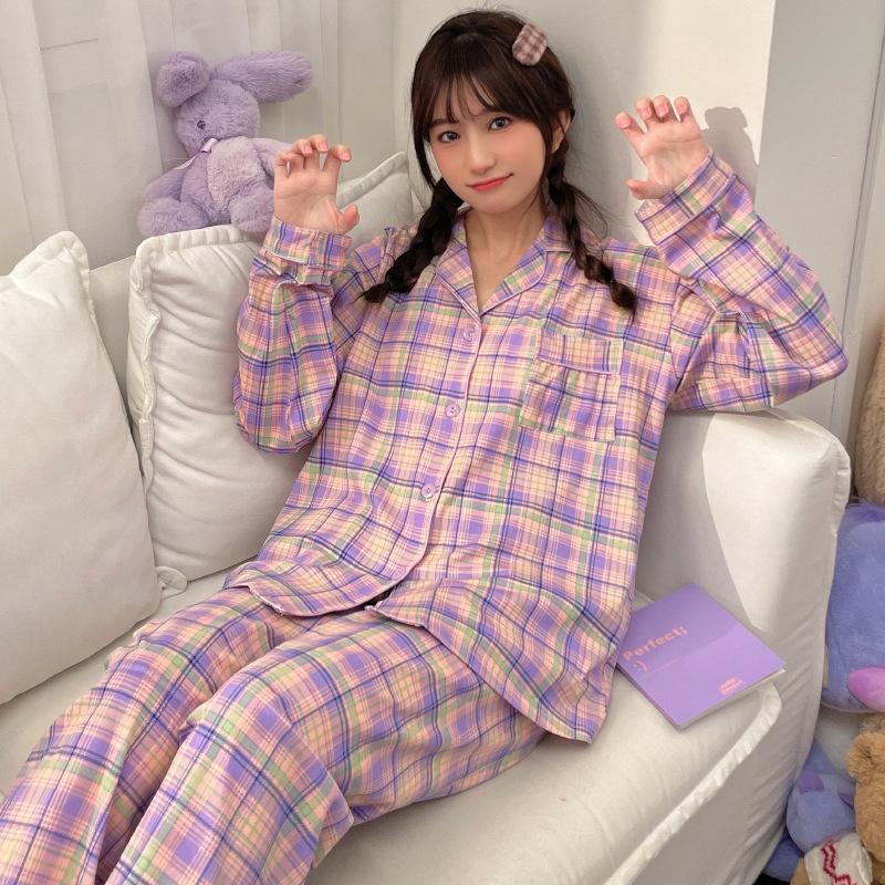 Wind Pajamas Women'S Spring And Autumn Long-Sleeved Trousers Set, High-End Loungewear Can Be Worn Outside