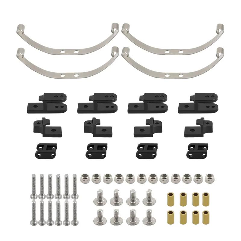Metal Steel Leaf Spring Suspension Kit for WPL B1 B14 B-14 B16 B24 B-24 C14 C-14 C24 C-24 B16 6x6 4x4 1/16 Military Truck Parts