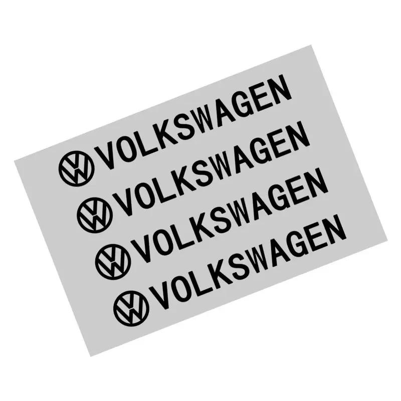 

For Volkswagen 4PCS Car Door Handle Decoration Stickers Wiper Decal Auto Accessories For Volkswagen GTI Polo Golf Passat Scirocc чёрный