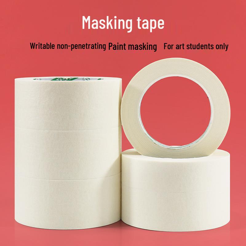 Writable Crepe Paper Tape: No-residue, Hand-tearable, Traceless Adhesive Ideal for Art Students, Spray Painting, Color Separation, and Decoration.
