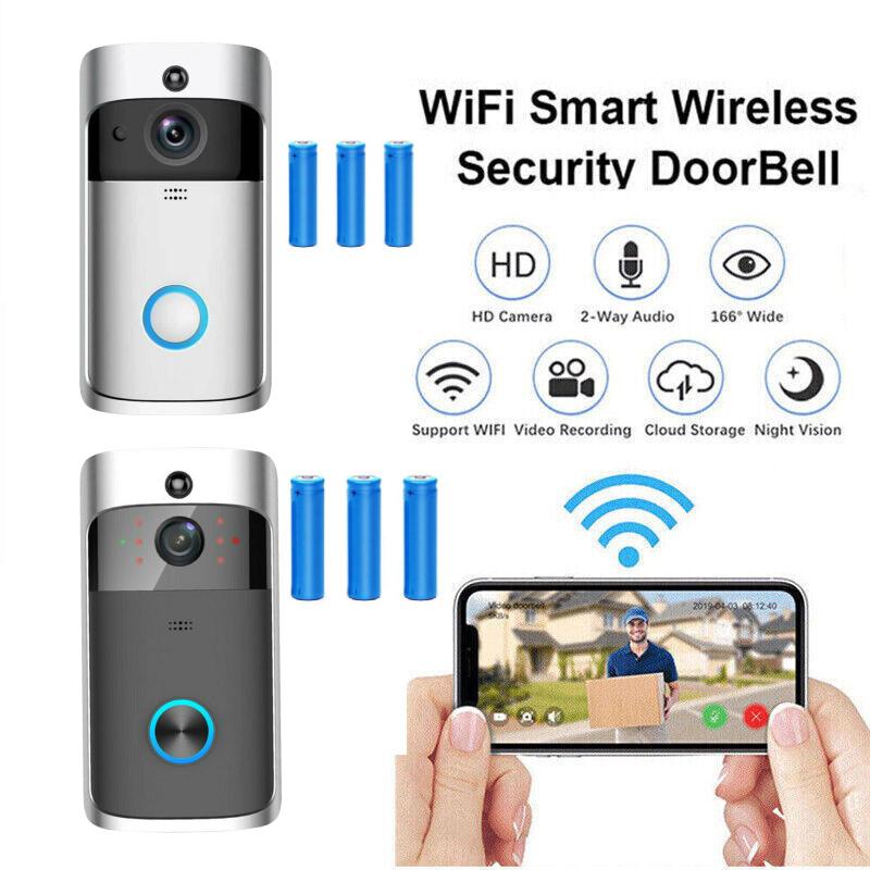 Wireless Visual Smart Doorbell With Voice Intercom And Remote Wifi Functionality For Home Security
