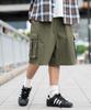 WEGO Nylon Easy Baggy Cargo Half Olive Men's Shorts, Pants,