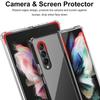 Protective Case - Booling - for Samsung Galaxy Z Fold 3 - Silicone - Transparent - Reinforced 4 Corners