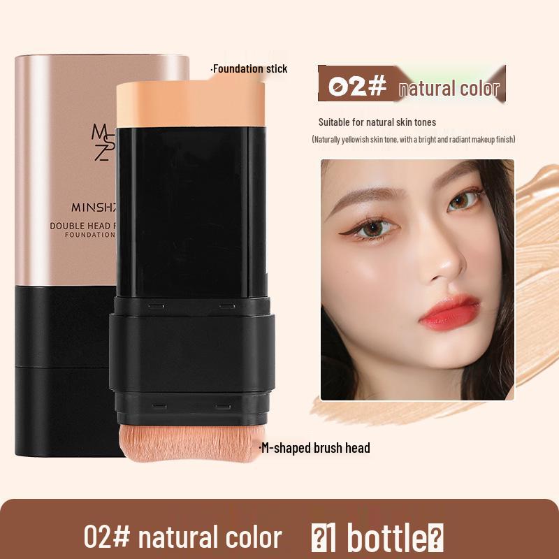 Стойкий тональный крем и консилер в стике с двумя аппликаторами Mingxizhi 14g