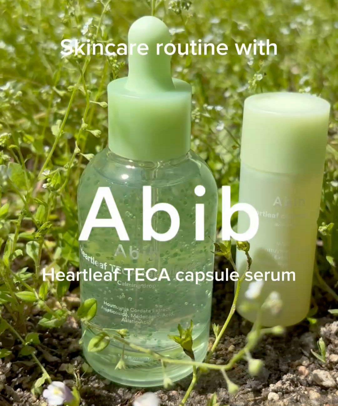 

ABIB Капсульная сыворотка Heartleaf TECA Успокаивающие капли-дуэт и Мини-успокаивающий тонер-бустер для кожи 30 мл – Успокаивающий восстанавливающий и увлажняющий набор