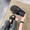 Bow High-heeled Slippers Women's Summer Wear New Fashion Heightening Platform Sandals Women's Shoes