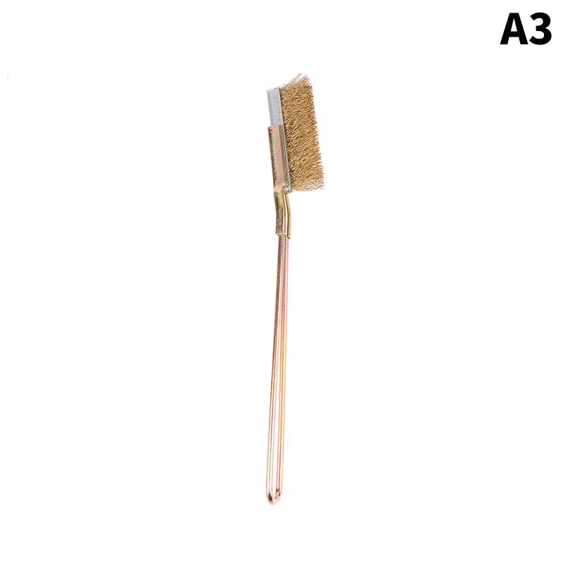 1Pcs Wire Brush Rust Cleaner Elbow Brush Stainless Steel Knife Brush Cleaning Tools Kitchen Grease Grime Cleaning Tool