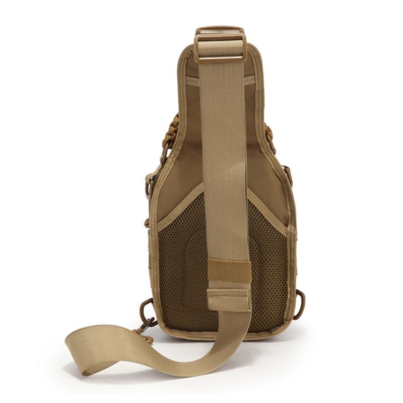 Men's Outdoor Chest Bag Camouflage Shoulder Bag Single Shoulder Backpack 900D Oxford Mountaineering Camping Fishing Hiking Molle