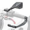 Motorcycle Handlebar Mirror Tomahawk Mirror Set + Lever Guard X6 No S-I1