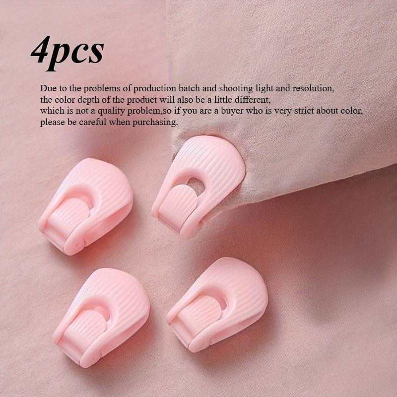 4PCS Sheet and Comforter Fastener, Shell Clip To Prevent Sheet Slippage, Suitable for Thick Mattresses/flat Beds.
