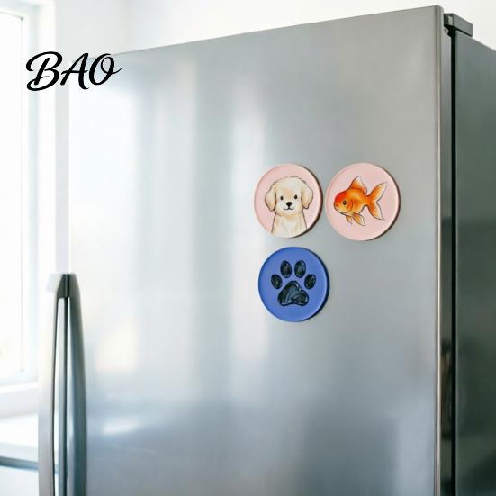 Fridge Magnet Making Set 5/15/50 Sets DIY Acrylic Kit, Square Rectangle Round Refrigerator Magnetic Crafts with Adhesive Backing Decor Crafts,