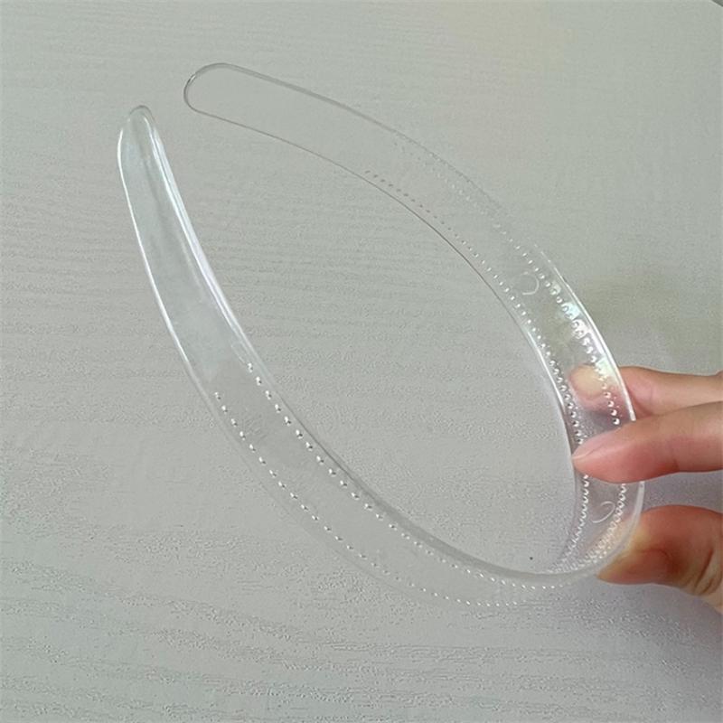 

3 шт. 8 мм/12 мм/20 мм прозрачные пластиковые ободки с зубцами, простые прозрачные повязки для волос для DIY, женские аксессуары для волос, заготовки для ободков