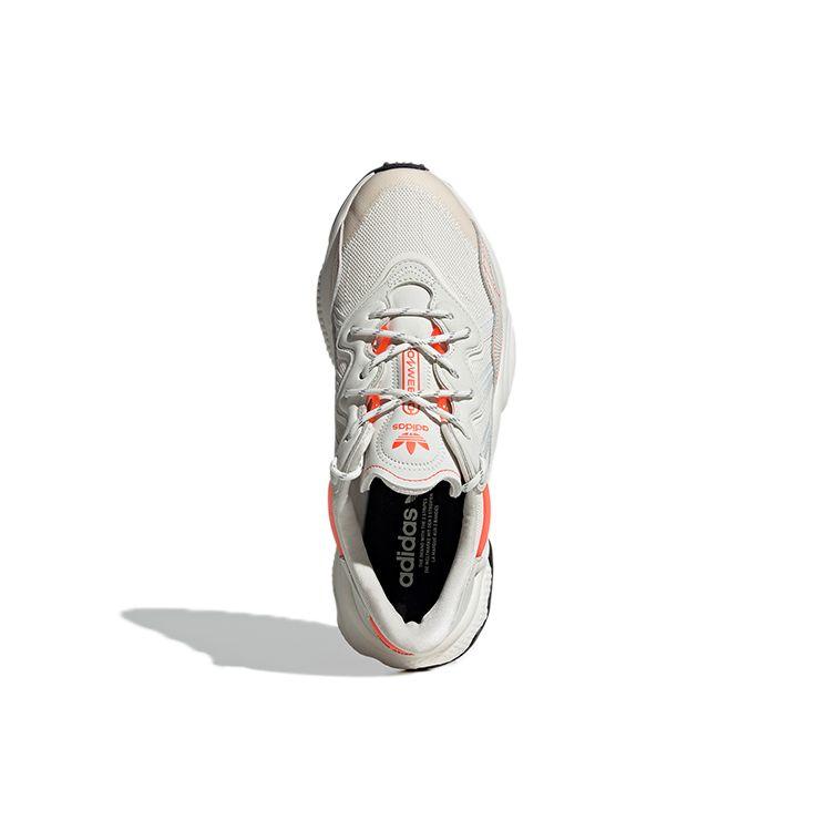 Adidas Originals Ozweego Round Toe Lace-Up Slip-Resistant Durable Low-Top Lifestyle Sneakers Unisex Sneakers Beige Orange GY3539