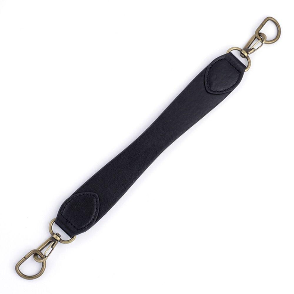 

Leather Bag Accessories Leather Handbag Short Strap Solid Color Armpit Bag Handle Strap Hand Carry Bag Bag Handle чёрный