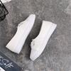Women Boat Shoes White Canvas Shoes For Women Travel Non-slip Shoes Low Platform Sneakers Shallow Cut Casual Female Flats Shoes