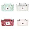Functional White Bear Stroller Organizer Bag For Moms With Easy Closure