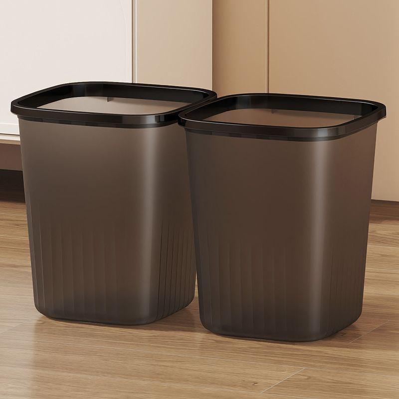 Light Luxury Transparent Large Capacity Trash Can for Home & Office