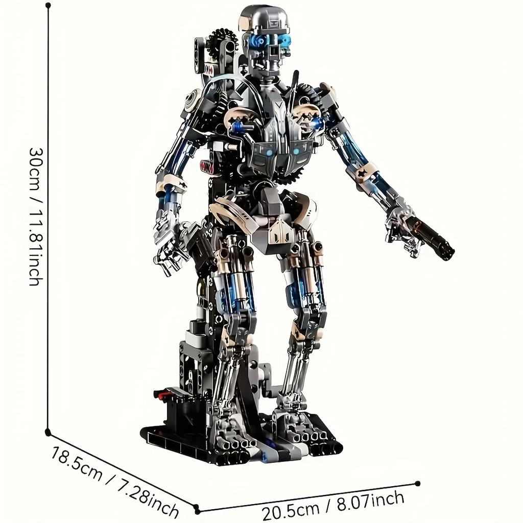 Technology Series Skeleton Robot Building Block Set, Home Decoration, Fun Building Block Set, Perfect Gift For Valentine'S Day, Halloween, Birthdays