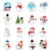 50 Christmas Snowman Doodle Stickers Car Suitcase Helmet Balance Car Decoration Stickers