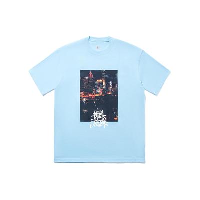 Li Ning 2024 Primavera Estate Serie Saldi Immediati T-Shirt a Maniche Corte Larghe Unisex Azzurro AHSTA07-3