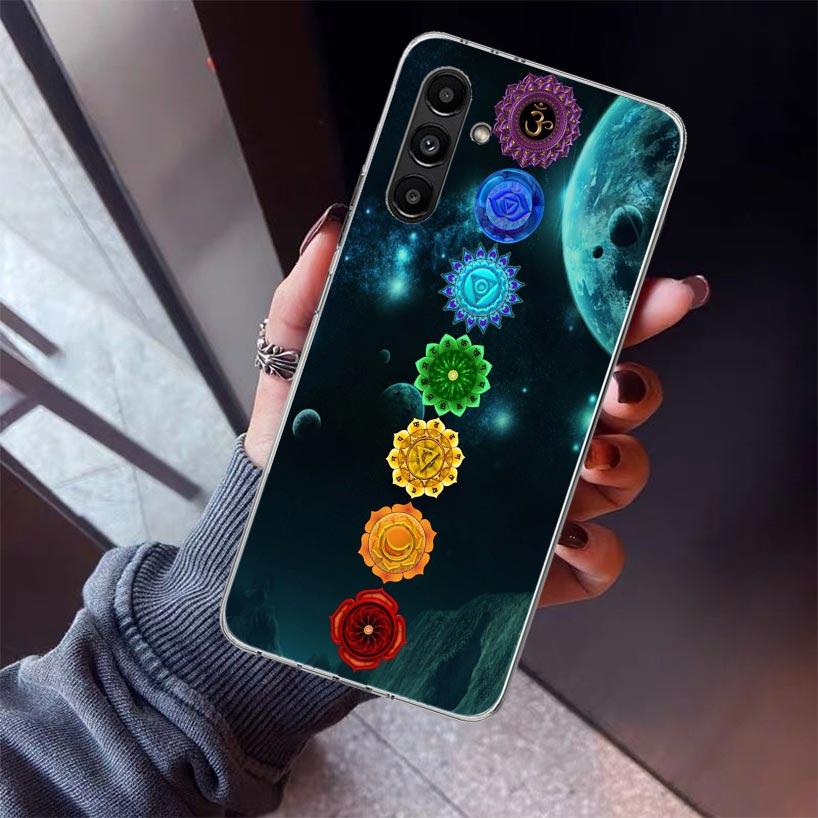 Yoga Chakra Spiritual Energy Universe Phone Case For Samsung Galaxy A17 A16 A15 A14 A13 A57 A56 A55 A54 A53 A37 A36 A35 A34 A33
