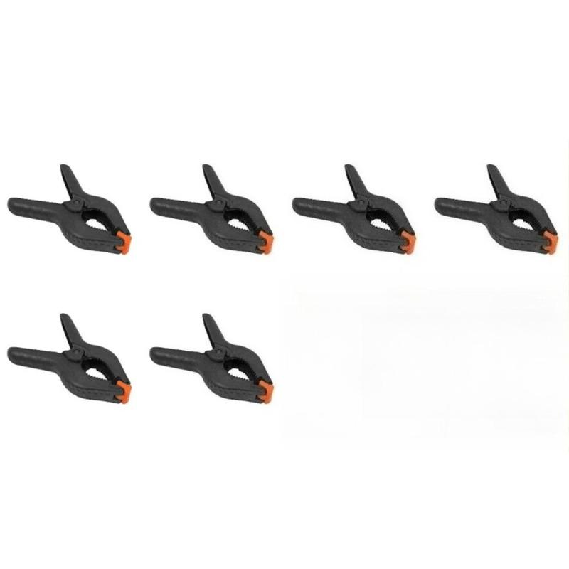 

6pcs 2inch Spring Clamps Heavy Duty Plastic For Background Muslin Canvas Paper Chromakey Screen Clip Photo Studio Carpenter Tool