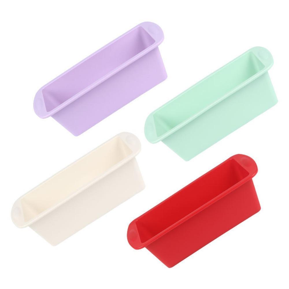 

4PCS Rectangular Cake Bakeware DIY Bake Mold Kitchen Supplies Baking Tray Home разноцветный