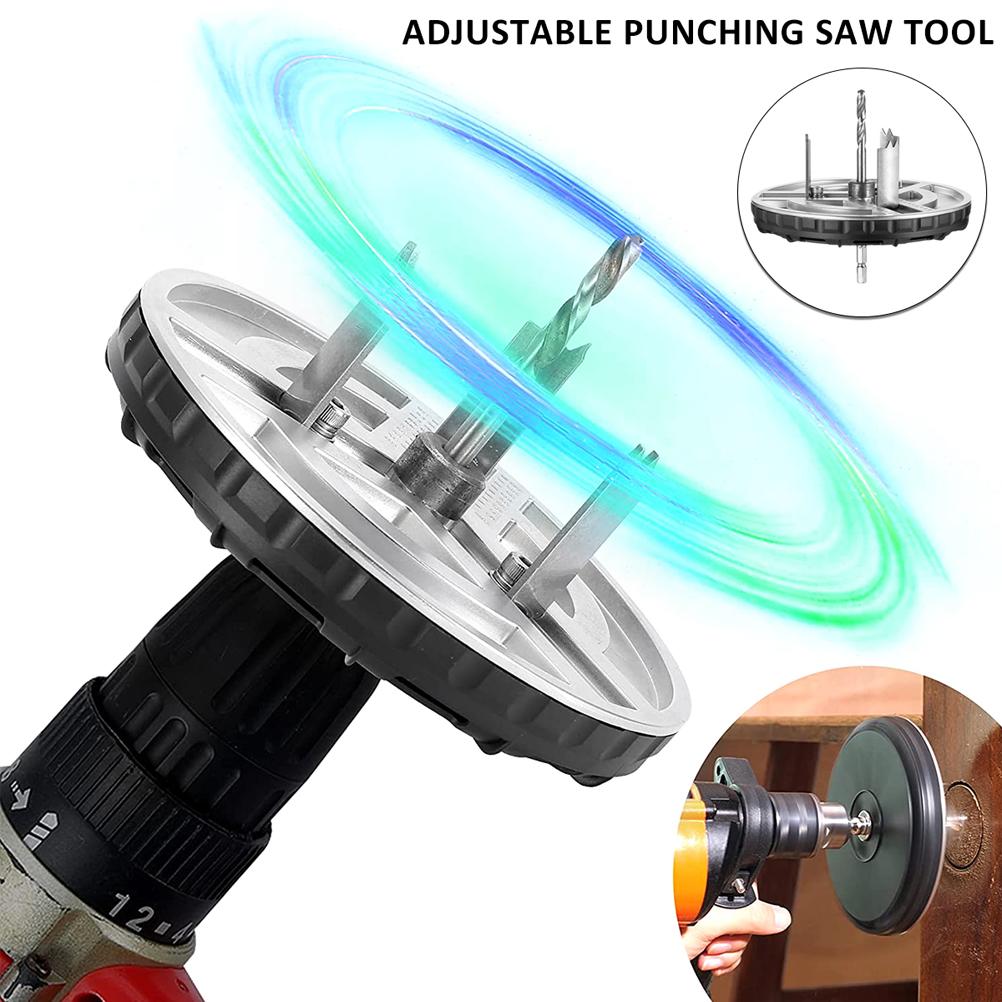 Circular Adjustable Punching Saw 45 130mm Electric Drill Screwdriver Tool for Woodworking