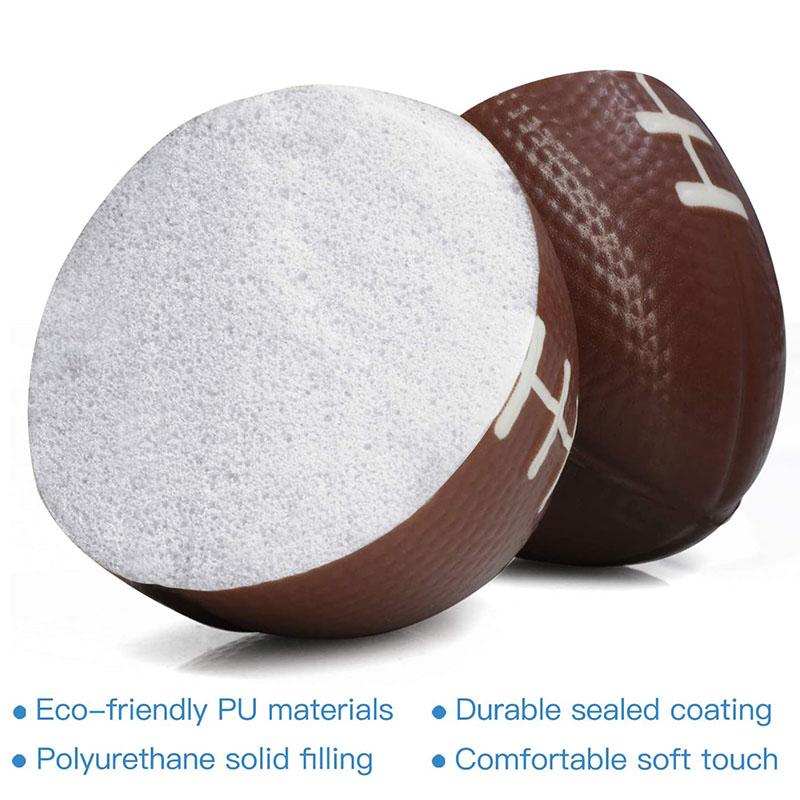 5 STK Elastisk PU Svampball Basketball Fotball Baseball Tennis Rugby Footdall Mini Dekompresjonsball Utløser Trykkleketøy