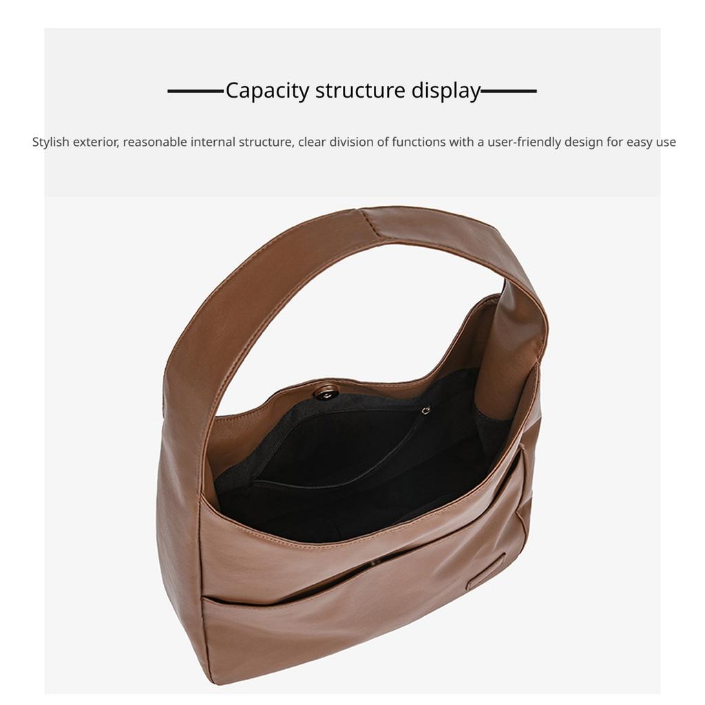 Women's Color Tote Bag, Casual Trendy Versatile Daily Capacity Shoulder Bag