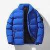 Padded clothes winter men's and women's new thickened warm padded clothes versatile outer wear casual couple blue coat padded jacket top