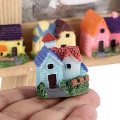 Mini Cute House Terrarium Castle Villa Ornaments Miniature Fairy Garden Decoration Figurines