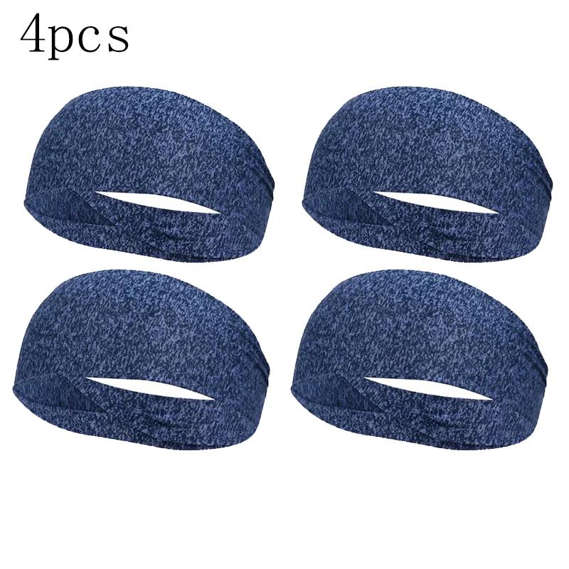 1-8PC sweatband for men women elastic sport hairbands head band yoga headbands headwear headwrap sports workout hair accessories
