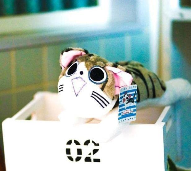 Sýr Sladký Domov Plyšová Hračka Chee Kotě Kočka 30cm